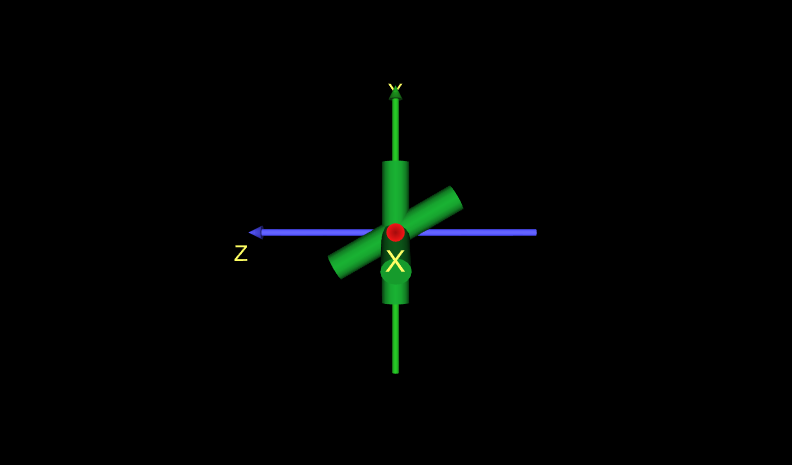 Figure 06.09 Triple Asterisk 3D With Axes