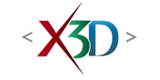 x3d logo