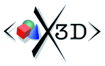 Extensible (X3D) Graphics logo