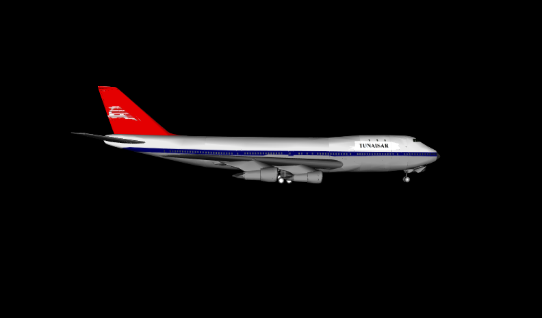 [1] Boeing747.x3d Front view of Boeing 747