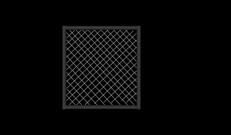 [1] ChainLinkFence.x3d (default X3D view from 0 0 10)