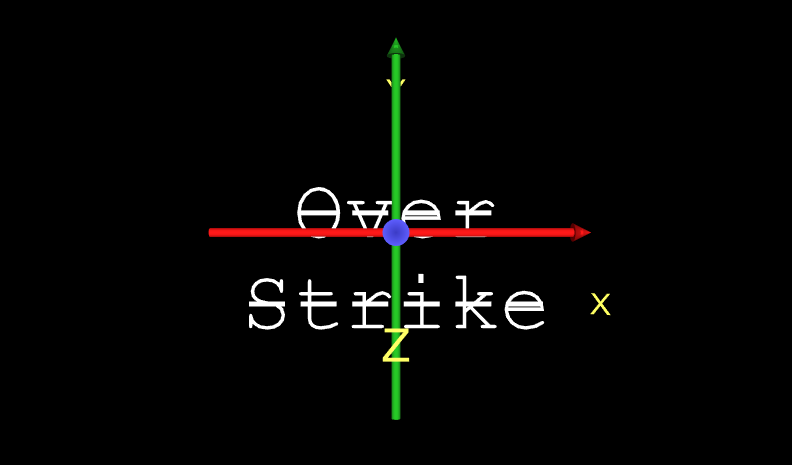 Figure 04.11, Text Overstrike Font With Axes