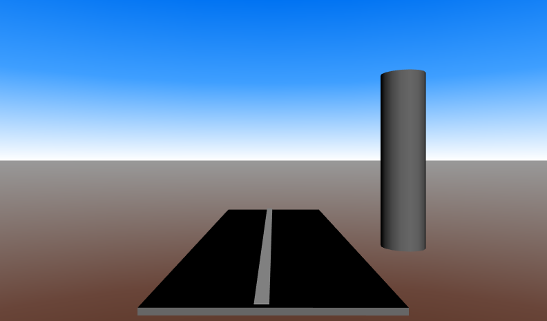 [1] BeckyRoadOverpass.x3d Front view, 4 inches above ground