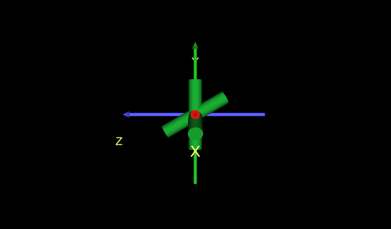 Figure 06.09 Triple Asterisk 3D With Axes