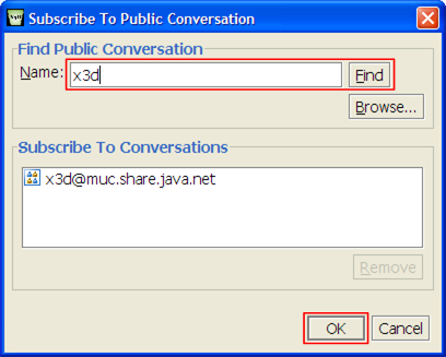 Subscribe To Public Conversation Panel